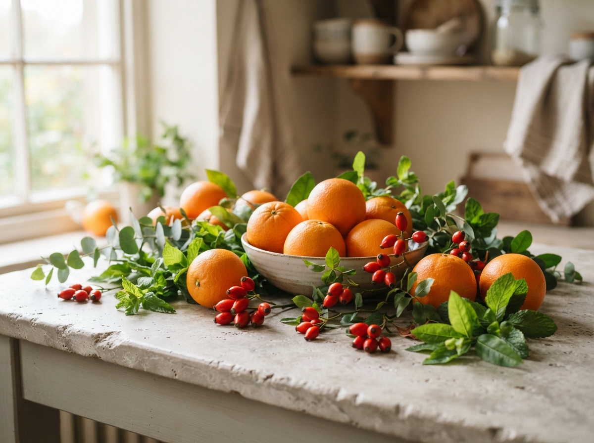 Citrusvruchten, bessen en groene bladgroenten